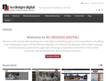 Tablet Screenshot of nu-designs.com